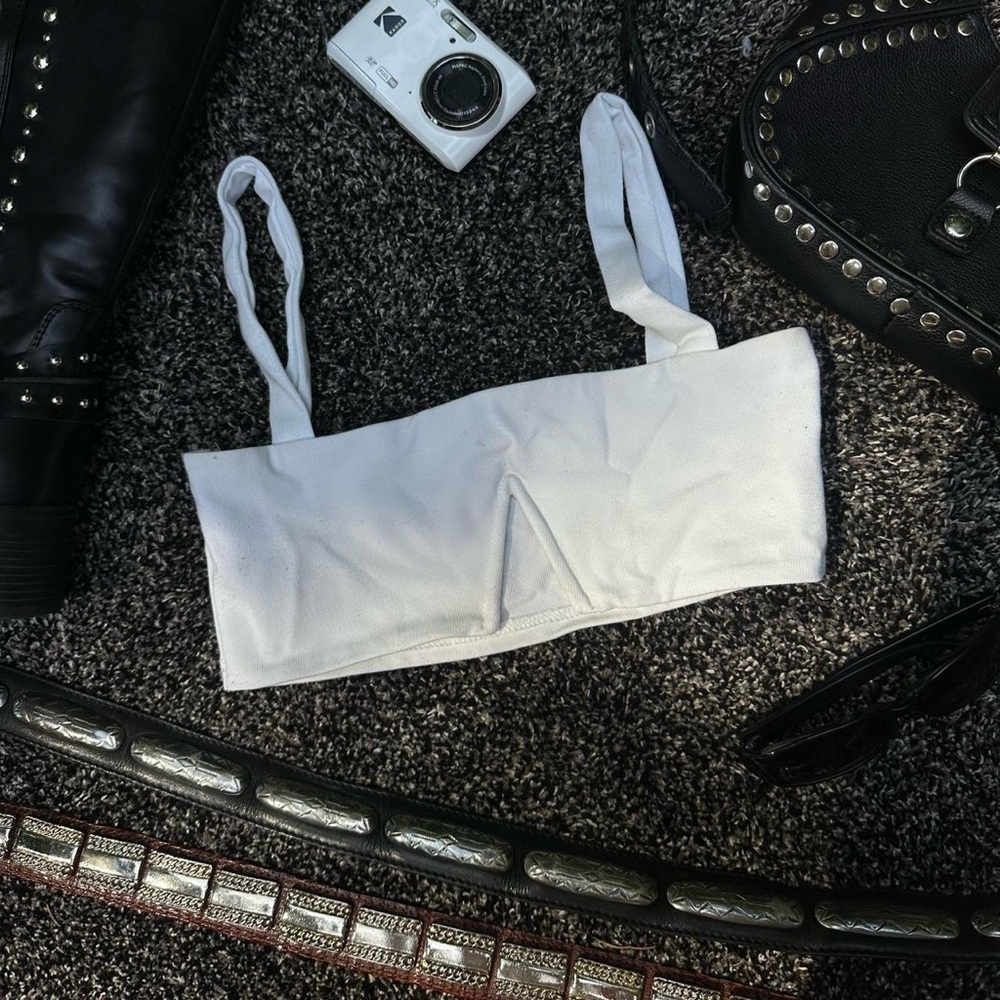 Edikted White Crop Top